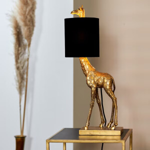 Light & Living Tafellamp 'Giraffe' 61cm, kleur Antiek Brons/Zwart