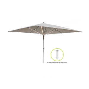 Glatz Fortello LED parasol 400x400cm - Laagste prijsgarantie!