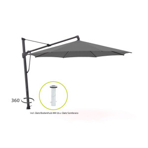 Glatz Sombrano S+ Easy zweefparasol ø 350cm - Laagste prijsgarantie!