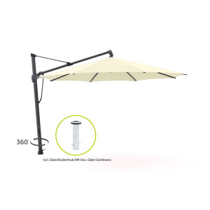 Glatz Sombrano S+ Easy zweefparasol ø 350cm - Laagste prijsgarantie!