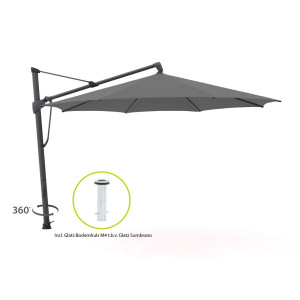 Glatz Sombrano S+ Easy zweefparasol ø 400cm - Laagste prijsgarantie!