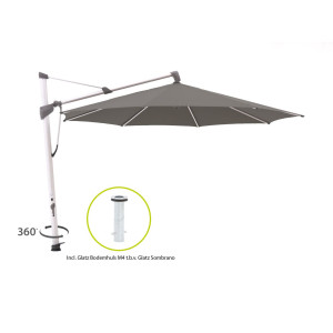 Glatz Sombrano S+ zweefparasol ø 350cm - Laagste prijsgarantie!