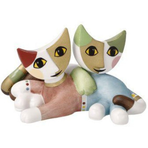 Goebel Decoratief figuur Rosina Wachtmeister - Katten Adelia en Ottavio (1 stuk)