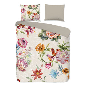 Dekbedovertrek Katoen - Jaimy - Lits-Jumeaux (240x220 Cm) - Meerkleurig Katoen - Bloemen - Good Morning - Dekbed-Discounter.nl