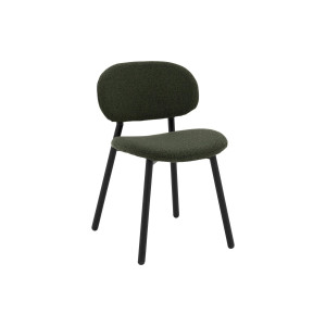 Goossens Basic Stoel Change groen stof leuning, modern design