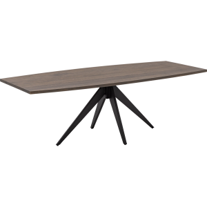 Goossens Eettafel Clear, Semi rechthoekig 240 x 100 cm