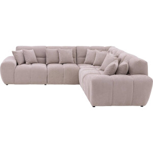 Goossens Excellent Bank Kubus beige, stof, modern design