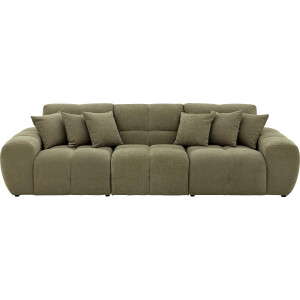 Goossens Excellent Bank Kubus groen, stof, modern design