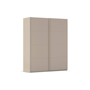 Goossens Excellent Kledingkast Finca Mat Glas, Slaapkamerkast 200 cm breed, 223 cm hoog, 2x 4 paneel glas schuifdeuren