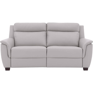 Goossens Excellent Relaxbank Vlore grijs, leer, 2-zits, stijlvol landelijk