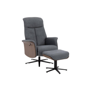 Goossens Excellent Relaxstoel Sassari, Relaxstoel inclusief hocker