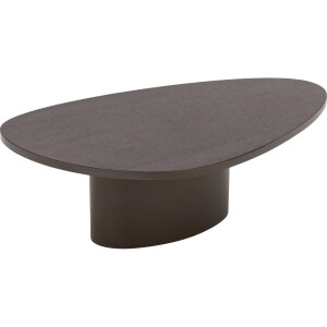 Goossens Excellent Salontafel Solea organisch, hout eiken donkerbruin, elegant chic, 100 x 30 x 60 cm