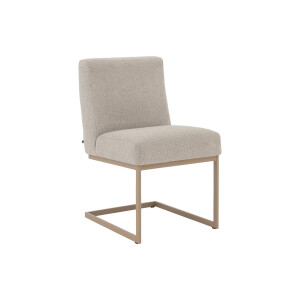 Goossens Excellent Stoel Tommie beige stof leuning, urban industrieel