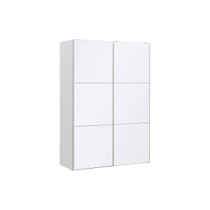 Goossens Kledingkast Easy Storage Sdk, 153 cm breed, 220 cm hoog, 2x 3 paneel glas schuifdeuren