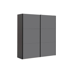 Goossens Kledingkast Easy Storage Sdk, 203 cm breed, 220 cm hoog, 2x 3 paneel glas schuifdeuren