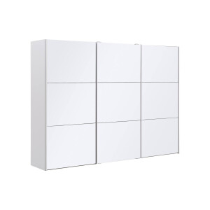 Goossens Kledingkast Easy Storage Sdk, 303 cm breed, 220 cm hoog, 3x 3 paneel glas schuifdeuren