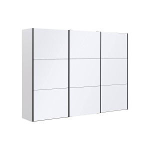 Goossens Kledingkast Easy Storage Sdk, 303 cm breed, 220 cm hoog, 3x 3 paneel glas schuifdeuren