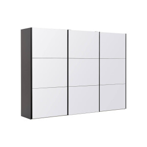 Goossens Kledingkast Easy Storage Sdk, 303 cm breed, 220 cm hoog, 3x 3 paneel glas schuifdeuren