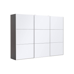 Goossens Kledingkast Easy Storage Sdk, 303 cm breed, 220 cm hoog, 3x 3 paneel glas schuifdeuren