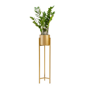 QUVIO Plantenstandaard - 22x22x90 cm - Goud - L