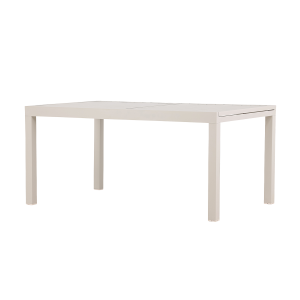 Grace aluminium uitschuifbare tuintafel beige tot 160 tot 240 x 100 cm