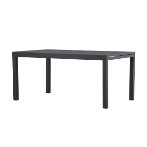 Grace aluminium uitschuifbare tuintafel zwart - 160 tot 240 x 100 cm