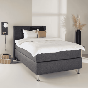 Nohr Bed 'Jacquise' 120 x 200cm, kleur Donkergrijs