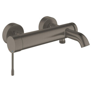GROHE Essence New badkraan met omstel en koppelingen brushed hard graphite 33624al1