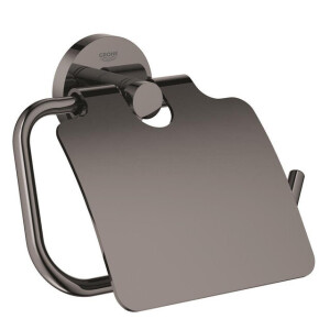 GROHE Essentials closetrolhouder met klep hard graphite 40367a01