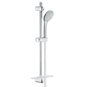GROHE Euphoria 110 Duo Glijstangset - 60cm - ronde handdouche - 2 straalsoorten - gladde doucheslang - met zeepschaal - chroom 27230001