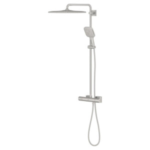 Grohe Rainshower smartactive 310 cube douchesysteem mono vierkant 9,5l/m supersteel 26837dc0