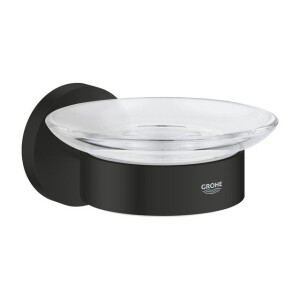 GROHE Start Zeepschaal - met houder - glas - mat zwart 411932430