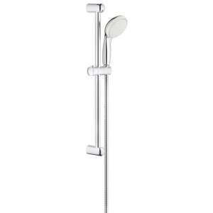 GROHE Tempesta 100 Glijstangset - 60cm - ronde handdouche - 2 straalsoorten - metalen doucheslang - chroom 26803000