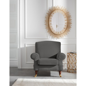 Guido Maria Kretschmer Home&Living Fauteuil Rennes in fluweellook of katoenmix