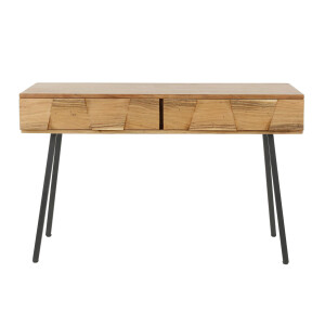 Haltafel / kaptafel Demn 2 lades 120 cm breed Massief acacia