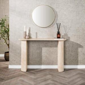 Haltafel / kaptafel Romano Arch 120 cm breed Keramiek travertin