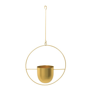 QUVIO Bloempot hangend - Metaal - Goud