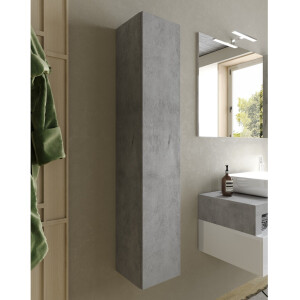 Hangkast verticaal Hamburg 138 cm hoog beton kleur