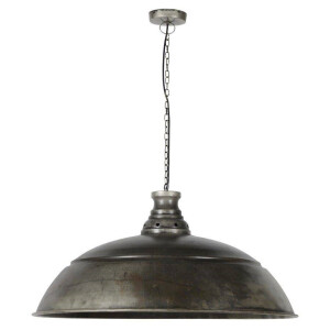 Hanglamp industry 1LxØ80 van 80 cm breed - Oud zilver