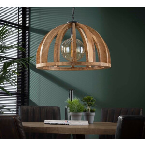Hanglamp Senora 62 cm breed in massief mango naturel