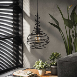 Hanglamp Kegel spin Ø25 in zwart