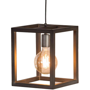 Hanglamp Terrance 1L 25x25cm breed - Zilver