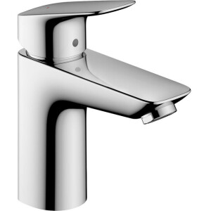 Hansgrohe Logiss wastafelkraan 100 met push open garnituur chroom 71107000