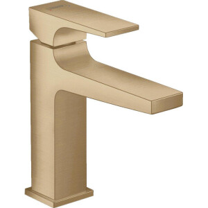 Hansgrohe Metropol 110 wastafelkraan - 18.4cm hoog - push open waste - voorsprong 13.5cm - brushed bronze (brons) 32507140