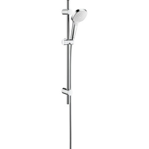 Hansgrohe MySelect glijstangset m. handdouche 65 cm, Ø11cm m. 3 straalsoorten m. doucheslang en verstelbare wandsteun chroom 26751400