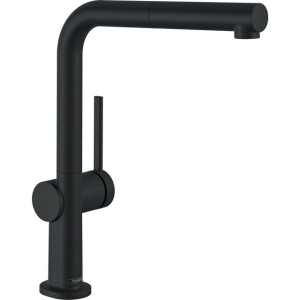 Hansgrohe Talis 1-gr keukenmkr 270 met uittrekbare uitloop mat zwart 72808670