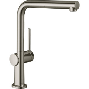 Hansgrohe Talis 1-gr keukenmkr 270 uittrekb uitloop sBox rvs-look 72809800