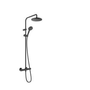Hansgrohe Vernis Blend showerpipe met thermostaat ecosmart mat zwart 26089670