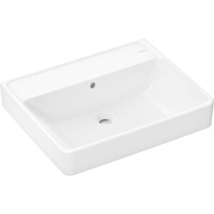 Hansgrohe Xanuia Q Wastafel/Fontein - 60x48cm - inbouw - zonder kraangaten - met overloop - smartclean - wit glans 61149450