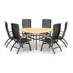 Hartman Da Vinci/Triangular 170cm dining tuinset 7-delig verstelbaar - Laagste prijsgarantie!